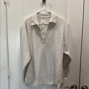Aerie Gray Sweatshirt Classic Knit Top